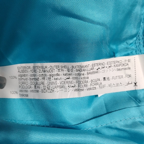 NWT Zara Pleated Textured Pleated Mini Skirt Women's XL Blue Preppy Academia - Picture 12 of 13